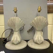 Pair Of Cast Iron Converted Table Lamps Bath Feet  picture