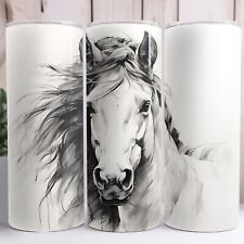 Horse Lover Gift Cup Stainless Steel Mug 20oz Gift Mug Horse Design Sketch picture