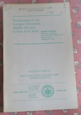 2 NY Geology Papers:Stratigraphy of the Lockport formation,Chautauqua,MAP,Photos picture