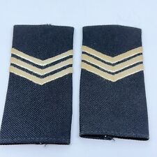 MILITARY INSIGNIA ARMY ROTC JROTC SHOULDER RANK SET OF 2 SERGEANT picture