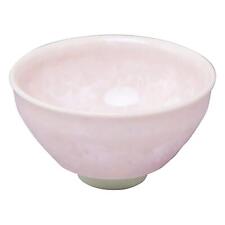 Kyoto Ware Kiyomizu Ware Pottery Kiln Cup Flower Crystal Peach Color KTA865 picture