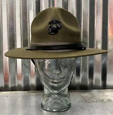 USMC Marine Corps DI Campaign Cover Drill Instructor  Hat Size  7 1/2 picture