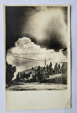 1910'S RPPC POSTCARD...THUNDER LIGHTNING IN BISHOP CALIFORNIA A.A. FORBES picture