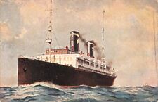 Vtg. c 1930's P.fo Esperia Grande Espresso Europa Egitto Ship Postcard p1128 picture
