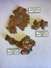 Very Nice ARIZONA Natural Native COPPER ELEMENT SPECIMENS x 3 Top Quality picture