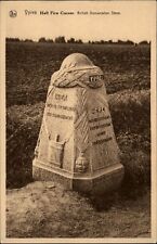 Hell Fire Corner British Demarcation Stone Belgium ~ Nels vintage postcard picture