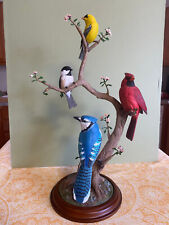 Danbury Mint SONGBIRDS OF SPRING Figurine Birds - Original box picture