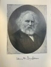 1883 Vintage Magazine Illustration Poet Henry Wadsworth Longfellow picture