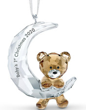 Swarovski Baby’s 1st Christmas Ornament 2020 Bear #5533941 New in Box Authentic picture