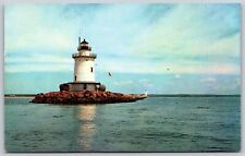 Postcard Outer Light, Saybrook Point, CT Inner Light N115 picture