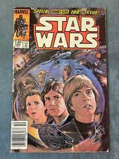 Star Wars #100 Newsstand 1985 Marvel Comics Vintage Double Size Comic Book VG/FN picture