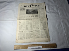 Vintage Nov 1941 West View High School PA Penn Newsletter Students Want Army Pro picture