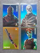 4x RARE Cards Fortnite 2019 HOLOFOIL S1 Black Knight Skull Trooper Pump Ghoul picture