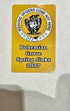 2017 Bohemian Club/ Grove, Spring Jinks Pass Card picture