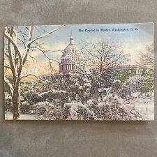 Scenic View of The Capitol In Winter, Washington, D.C. Postcard picture