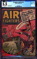 Air Fighters Comics Volume 2 #1 CGC 5.5 CVA Exceptional sticker WWII Nazi 1943 picture