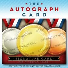 Autograph Blank Signature Card OLYMPIC MEDALS 2024 Paris 2028 Los Angeles L.A. picture