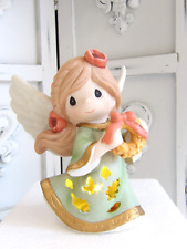 NIB Precious Moments #219006 LED FIGURINE~Wreathed in Autumn Beauty~Too CUTE picture