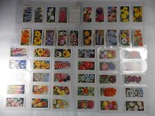 Wills Cigarette Cards Garden Flowers 1939 Complete Set 50 in Pages picture