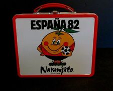 1982 Vintage Rare Spain Espania 82 Naranjito World Cup Soccer Lunchbox Nr Mint  picture