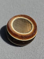 Vintage Chunky Celluloid Buttons Stacked Brown Colors picture