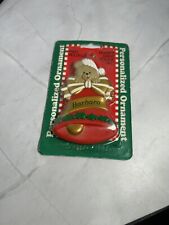 VTG 1998 Stravina Personalized Bell Teddy Bear Christmas Tree Ornament Barbara picture