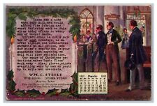 1910 December Calendar Advertising Wm C Steele Good Clothing Store Algona Iowa picture