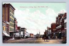 1909. FORT SMITH, ARK. GARRISON AVE. LOOKING EAST, HOTEL MAIN. POSTCARD. FF15 picture
