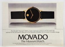 1985 Movado Museum Dial Watch Vintage Print Ad NY New York picture