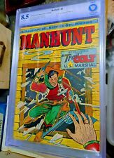 1948 Manhunt #8 1st App Trail Colt CBCS 8.5 Rare Golden Age Only 10 CGC Graded picture