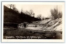 c1910's View Of The Falls At Mount Carroll Illinois IL RPPC Photo Postcard picture