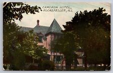 Cameron Hotel Rockefeller Illinois IL c1910 Postcard picture