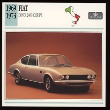 1969 - 1973  Fiat Dino 2400 Coupe  Classic Cars Card picture