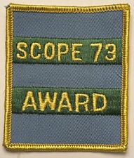 Scope Award Canada Olympia Patch Boy Scouts 1973 Badge Vintage Embroidered Logo picture