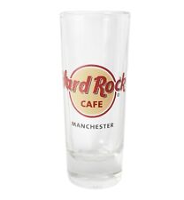 Hard Rock Café Manchester Great Britain Souvenir Shot Glass Tall 4 inches picture
