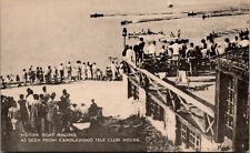 Postcard CT Candlewood Isle Club House, Connecticut; Motor Boat Racing  Bp picture