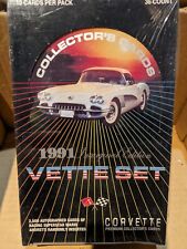 1991 VETTE SET Unopened Box of  36 packs Corvette Trading Cards picture