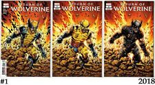 RETURN OF WOLVERINE #1 3-COVER SET (2018)-COVER A, ORIGINAL COSTUME, X-FORCE-VF+ picture