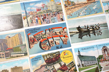 Atlantic City NJ Vintage Postcard LOT 25 Antique Boardwalk Beach New Jersey Old picture
