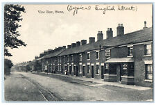 c1910 Vine Row Stone Typical English Street Staffordshire England Postcard picture