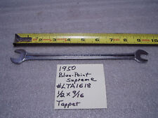 Vintage 1950 Blue Point Supreme LTA1618 Tappet Wrench ~~ 9/16 & 1/2 picture