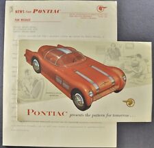1954 Pontiac Brochure Bonneville, Strato-Streak +PR Sheet Excellent Original 54 picture