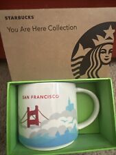 Starbucks Coffee 14oz San Francisco mug 2014 YAH YOU ARE HERE Golden gate picture