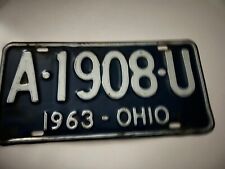 1963 Ohio License Plate # 22345  picture