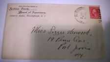 ANTIQUE Official Handwritten Letter Correspondence With Envelope & Return Re1912 picture