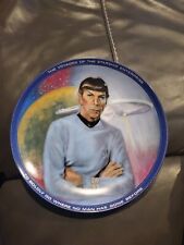 Vintage Star Trek the Voyages of the Starship Enterprise Spock Plate Ltd Ed NOS picture