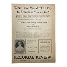 1925 Minnie Flynn What Price To Be A Movie Star Vintage Magazine Print Ad 8X11 picture