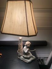 Zaphir Figure by Lladro of a Girl and Doll Lamp 21.5 inch rare working w/shade picture