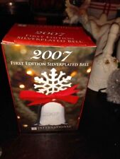 International Silversmiths 2007 First Edition SNOWFLAKE Bell Ornament picture