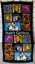 Busch Gardens Beach Towel Animals Safari Zoo Tampa FL 55” X 30” Excellent Cond picture